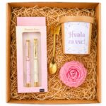 DARILNI PAKET s svečko in happy pens