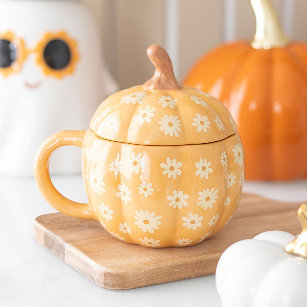 Skodelica pumpkin s pokrovom Skodelica pumpkin s pokrovom